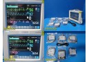 Philips M8002A Intellivue MP30 Monitor W/ M3001A MMS Module, Patient Leads~28869