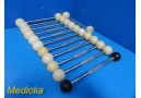 Lot of 12 J & J DePuy Dumbbells Asosrted Self-Centering Acetabular Gauges~ 28981