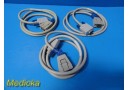 Lot of 3 GE Marquette Electronics Inc 409752-001 Interface Cable, Blue ~ 28929