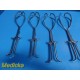 BD V. Mueller GL5510 Kielland Obstetrical Forceps, 16" (40.6 cm), 4 Sets ~ 29005