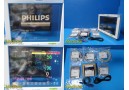Philips Intellivue MP70 Multiparameter Monitor W/ MMS,Printer Module&Leads~29320