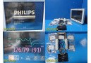 Philips M8007A MP70 Critical Care Monitor W/ M3001A/M3012A Modules & Leads~29340