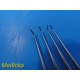  4X Jarit 285-227 Adson Dura Hook, Blunt, Right Angled, 7mm, 7-7/8" ~ 29075