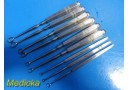 9 x Integra Miltex Misdom Frank Assorted Dermal Curettes, Piffard & Fox ~ 29105