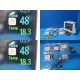 Philips M8002A Intellivue MP30 Monitor W/ MMS Module & Patient Leads ~ 29709