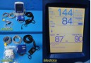  W. Allyn 45NT0 LXI Spot Vital Signs Monitor W/ Power Supply & 2-Leads ~ 29752