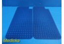 Lot of 2 Aesculap Polyvac Silicon Sterilization Mats 19" x 9" ~ 30006