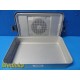 Aesculap Three Quarter Size Container JN740 W/ Silver 789 Retention Plate ~30020