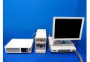 GE MARQUETTE SOLAR 8000 Monitor W - 15" LCD, Printer,Rack Modules & Leads 12328