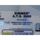 Zimmer ATS 2000 Automatic Tourniquet System (Ref 60-2000-101) W/ 2X Tubing~30606