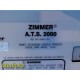 Zimmer Automatic Tourniquet System, 60-2000-101 A.T.S 2000 W/ Tubings ~ 30607