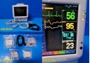 Fukuda Denshi DS-7200 Colored Touchscreen Patient Monitor W/ Patient Leads~30759