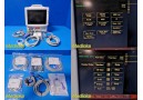 Fukuda Denshi DS7200 Touchscreen Patient Monitor, SpO2,NBP,ECG,Temp Leads~30748