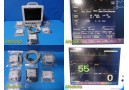 Fukuda Denshi DS-7200 Colored Touchscreen Patient Monitor W/ Patient Leads~30734