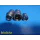 Lot of 3 Stryker Novadaq Assorted Fiber Optic Light Guide Scope Adapter ~ 30299