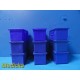 Lot of 9 Akro-Mils 30230 Blue Plastic Storage Bins (11 x 5.5 x 5") ~ 30839