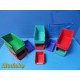 Lot of 9 Akro-Mils 30210,30220,30230 Plastic Storage Bins (Various Sizes)~30841