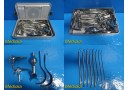 SKLAR JARIT COMPLETE PROFESSIONAL D & C Tray Surgical Instruments W/ Case ~22177