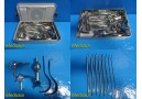 SKLAR JARIT COMPLETE PROFESSIONAL D & C Tray Surgical Instruments W/ Case ~22177