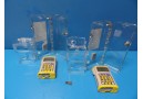 2 x HOSPIRA GemStar Yellow Cap INFUSION PUMPS W/ 2 x Lock Box & 1 Key (11264)