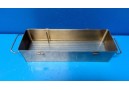 STAINLESS STEEL INSTRUMENTS STERILIZATION CONTAINER 15.5 x 5 x 3.5 Inches 13334