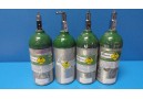 4 x AirGas Puritan UN1072 ALUMINUM OXYGEN CYLINDERS DOT-3AL2015, EMPTY ~12045