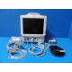 Fukuda Denshi Dynascope 7200 Series Patient Monitor W/ New Non-OEM Leads ~ 30985