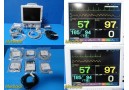 Fukuda Denshi Dynascope 7200 Series Patient Monitor W/ New Non-OEM Leads ~ 30985