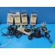 4 x BED-CHECK MONITOR MODEL VR W/ Cables & Adapters (11218)