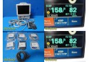 Fukuda Denshi DS-7200 Patient Monitor, NEW LEADS (ECG,NBP,SpO2,Temp,IBP) ~ 31093