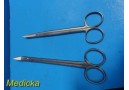 Lot of 2 Assorted Abbott Curved Scissors (No Cat No) ~ 20329