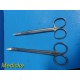 Lot of 2 Assorted Abbott Curved Scissors (No Cat No) ~ 20329