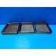 3 x STAINLESS STEEL MESHED INSTRUMENTS STERILIZATION CONTAINERS   TRAYS  13333