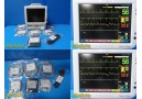2010 Fukuda Denshi DS-7200 Dynascope Monitor, NBP,TEMP,SpO2,IBP,ECG Leads ~31941
