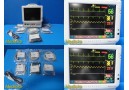 2010 Fukuda Denshi Dynascope Monitor DS-7200 W/ Leads (NBP ECG SpO2 IBP T)~31945