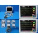 2010 Fukuda Denshi DS-7210 Dynascope Monitor & SpO2,NBP,ECG,Temp,IBP Leads~31927