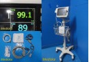 Philips VS4 Sure Signs Vital Monitor (TEMP NBP SPO2) W/ Patient Leads ~ 32191