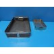 2 x STAINLESS STEEL GENARAL PURPOSE STERILIZATION CONTAINERS  TRAYS  13331