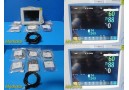 2010 Philips Intellivue MP30 Patient Monitor, Nellcor SpO2 W/ Leads,Module~32141