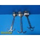 3X SKLAR V. Mueller Assorted Balfour Abdominal Retractors, Center Blades ~ 32453