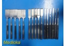 16X BD V. Mueller Assorted Hibbs Osteotomes OL: 9.5" Blade 6mm,19mm,32mm ~ 32663