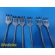 6X SPARTA 46-635 Volkman Retractors 4 Prongs Sharp 5¾" (14.5cm) ~ 32740