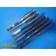 7X SKLAR Jarit KMedic Zimmer Assorted Curved Osteotomes (1/4" to 1/2") ~ 32754