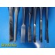 7X SKLAR Jarit KMedic Zimmer Assorted Curved Osteotomes (1/4" to 1/2") ~ 32754