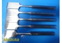 Miltex Integra Zimmer Konig Assorted Hibbs Osteotomes 1¼" - 9½" Straight~32752