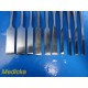 SSI KMedic Zimmer Konig Assorted Straight Hibbs Osteotomes (¼,½,¾") ~ 32753
