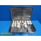 Nucletron 084350 Brachytherapy Applicator Set W/ Case(Heads & Applicators)~32722
