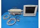 2004 Philips CRITICAL CARDIAC CARE Touch Screen Monitor V24C W/ New Leads(11064)