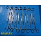 12X V.Mueller BD SU-2777 & SKLAR Miltex Carmalt Artery Forceps CVD - 8~ 33531