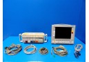 HP Viradia 24C CRITICAL CARE Color Patient Monitor W/ Rack Modules & Leads~12242